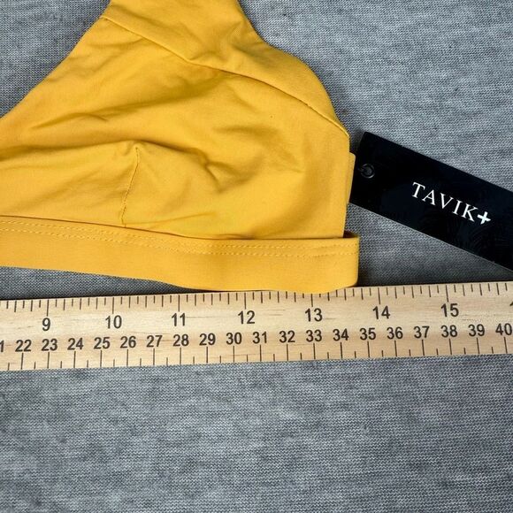 Tavik Womens Coco Scoop Neck Bikini Swim Top Sunflower Size Medium NWT - Picture 3 of 6